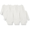 Amazon Essentials Unisex Babies’ Long-Sleeve Cotton Bodysuits, Pack of 6(White)