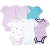 Amazon Essentials Unisex Babies’ Short-Sleeve Bodysuits(Multicolor)