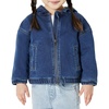 Amazon Essentials Unisex Babies’ Soft Stretch Regular-Fit Denim Jacket with Hood(Stone Medium Wash)
