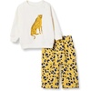 Amazon Essentials Unisex Toddlers’ Baby Long Sleeve Sweatshirt and Pant Set(Cheetah Graphic/Animal)