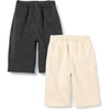 Amazon Essentials Unisex Toddlers and Babies’ French Terry Cotton Pants(Beige/Charcoal)