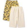 Amazon Essentials Unisex Toddlers and Babies’ French Terry Cotton Pants(Beige/Yellow Animal)