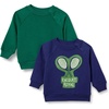 Amazon Essentials Unisex Toddlers and Babies’ French Terry Crewneck Sweatshirts(Raquet Royal)