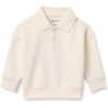 Amazon Essentials x Sofia Grainge Babies, Toddlers and Boys’ French Terry Polo Sweatshirt, Relaxed Fit(Ivory)