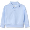 Amazon Essentials x Sofia Grainge Babies, Toddlers and Boys’ French Terry Polo Sweatshirt, Relaxed Fit(Light Blue)