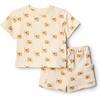 Amazon Essentials x Sofia Grainge Babies, Toddlers, and Boys’ T-Shirt and Short Play Set, Multipacks(Ivory Elephants)