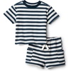 Amazon Essentials x Sofia Grainge Babies, Toddlers, and Boys’ T-Shirt and Short Play Set, Multipacks(Stripe)