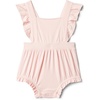 Amazon Essentials x Sofia Grainge Baby Girls’ Cotton Sleeveless Romper with Ruffles(Light Pink)