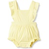 Amazon Essentials x Sofia Grainge Baby Girls’ Cotton Sleeveless Romper with Ruffles(Light Yellow)