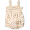 Amazon Essentials x Sofia Grainge Baby Girls’ Woven Sleeveless Ruffle Romper(Bright Pink Little Strawberries)