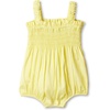 Amazon Essentials x Sofia Grainge Baby Girls’ Woven Sleeveless Ruffle Romper(Light Yellow)