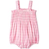 Amazon Essentials x Sofia Grainge Baby Girls’ Woven Sleeveless Ruffle Romper(Pink Big Gingham)