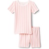 Amazon Essentials x Sofia Grainge Mommy and Me Short Sleeve Pajama Set(Pale Pink Bold Stripe)