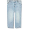 Amazon Essentials x Sofia Grainge Toddler and Baby Boys’ Regular Fit Straight Jeans with Elastic Waist, Pull On(Light Indigo Wash)