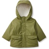 Amazon Essentials x Sofia Grainge Toddler and Baby Boys’ Water-Repellent Rain Jacket with Quilted Lining(Olive)