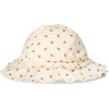 Amazon Essentials x Sofia Grainge Toddler and Baby Girls’ Cotton Hat(Ivory Pink Little Strawberries)