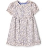 Amazon Essentials x Sofia Grainge Toddler and Baby Girls’ Cotton Sateen Dress with Collar(Blue Ivory Delicate Floral)