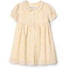 Amazon Essentials x Sofia Grainge Toddler and Baby Girls’ Cotton Sateen Dress with Collar(Light Yellow Delicate Floral)
