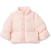 Amazon Essentials x Sofia Grainge Toddler and Baby Girls’ Heavyweight Fleece Lined Taffeta Puffer Jacket(Light Pink)