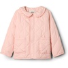 Amazon Essentials x Sofia Grainge Toddler and Baby Girls’ Midweight Quilted Field Jacket with Ruffle(Pink)