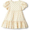 Amazon Essentials x Sofia Grainge Toddler and Baby Girls’ Puff Sleeve Dress(Bright Pink Little Strawberries)