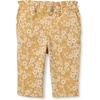 Amazon Essentials x Sofia Grainge Toddler and Baby Girls’ Straight Leg Jean with Ruffle(Light Yellow Delicate Floral)