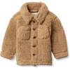 Amazon Essentials x Sofia Grainge Toddlers and Baby Boys’ Sherpa Fleece Overshirt Jacket(Camel)
