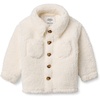 Amazon Essentials x Sofia Grainge Toddlers and Baby Boys’ Sherpa Fleece Overshirt Jacket(Ivory)