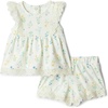 Amazon Essentials x Sofia Grainge Toddlers and Baby Girls’ Cotton Eyelet Top & Shorts Play Set, Multipacks(Ivory Bouquet)