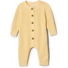 Amazon Essentials x Sofia Grainge Unisex Babies’ Cotton Knit Playsuit(Butter Yellow)