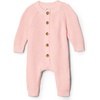 Amazon Essentials x Sofia Grainge Unisex Babies’ Cotton Knit Playsuit(Light Pink)
