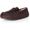 Amazon Essentials x Sofia Grainge Unisex Toddlers’ Faux Suede Loafer Flat Shoes with Memory Foam, Flexible Slip-On Design(Brown)