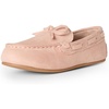 Amazon Essentials x Sofia Grainge Unisex Toddlers’ Faux Suede Loafer Flat Shoes with Memory Foam, Flexible Slip-On Design(Pink)