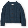 Amazon Essentials x Sofia Grainge Unisex Toddlers and Babies’ Cable Knit Cotton Fisherman Cardigan Sweater(Dark Navy)