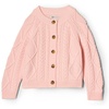 Amazon Essentials x Sofia Grainge Unisex Toddlers and Babies’ Cable Knit Cotton Fisherman Cardigan Sweater(Light Pink)