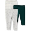 Amazon Essentials x Sofia Grainge Unisex Toddlers and Babies’ Cotton Breathable Ankle Length Legging, Pack of 3(Dark Green/Sheep/Stripe)