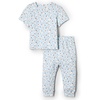 Amazon Essentials x Sofia Grainge Unisex Toddlers and Babies’ Cotton Knit Short Sleeve Shirt & Pants Set(Light Blue Lambs)