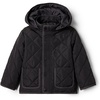 Amazon Essentials x Sofia Grainge Unisex Toddlers and Babies’ Midweight Field Jacket with Hood(Black)