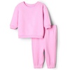 Amazon Essentials x Sofia Grainge Unisex Toddlers and Babies’ Sweatshirt & Sweatpant Set(Pink)