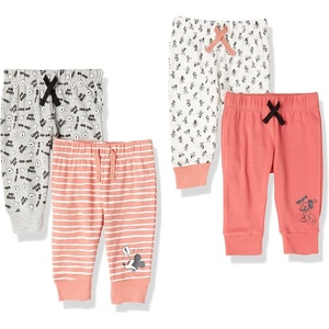 Amazon Essentials Disney | Marvel | Star Wars Toddler and Baby Boys’ Cotton Knit Jogger Pants, Multipacks(Mickey Expressions)