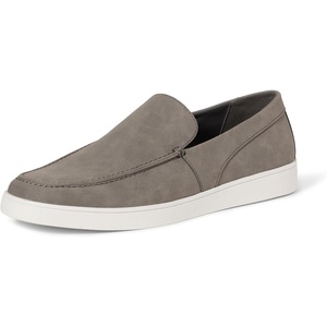 Amazon Essentials Men’s Casual Slip-on Loafer Sneakers with Memory Foam(Grey Faux Suede)