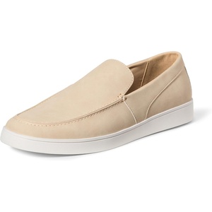 Amazon Essentials Men’s Casual Slip-on Loafer Sneakers with Memory Foam(Sand Faux Suede)