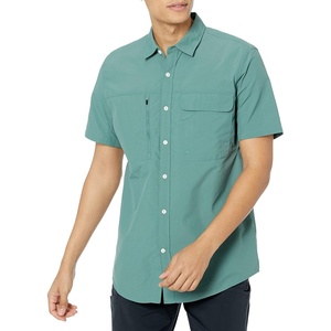 Amazon Essentials Men’s Regular-fit Short-Sleeve Moisture Wicking Hiking Shirt(Sage Green)
