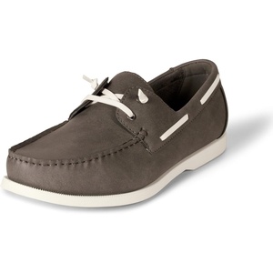 Amazon Essentials Men’s Slip-On Boat Shoes with Ventilation, Non Slip(Grey)