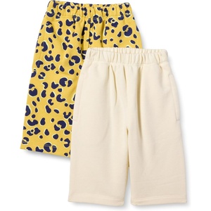 Amazon Essentials Unisex Toddlers and Babies’ French Terry Cotton Pants(Beige/Yellow Animal)