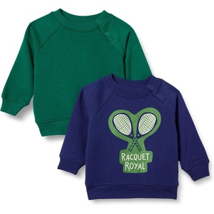 Amazon Essentials Unisex Toddlers and Babies’ French Terry Crewneck Sweatshirts(Raquet Royal)