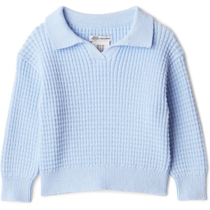 Amazon Essentials x Sofia Grainge Mommy & Me Cotton Crochet Sweaters & Tank Sets(Light Blue)