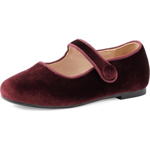 Amazon Essentials x Sofia Grainge Toddler Girls’ Mary Jane Ballet Flat Shoes(Burgundy)