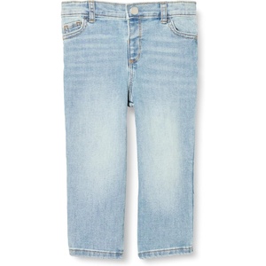 Amazon Essentials x Sofia Grainge Toddler and Baby Boys’ Regular Fit Straight Jeans with Elastic Waist, Pull On(Light Indigo Wash)