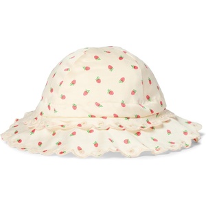 Amazon Essentials x Sofia Grainge Toddler and Baby Girls’ Cotton Hat(Ivory Pink Little Strawberries)